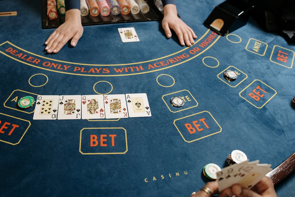 Online casino games lobby with slots and table games